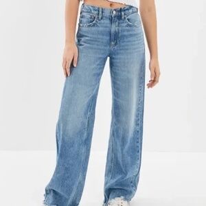 American Eagle Outfitters Super High-Rise Baggy Wide Leg Jeans